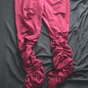 Burgundy Jeggings